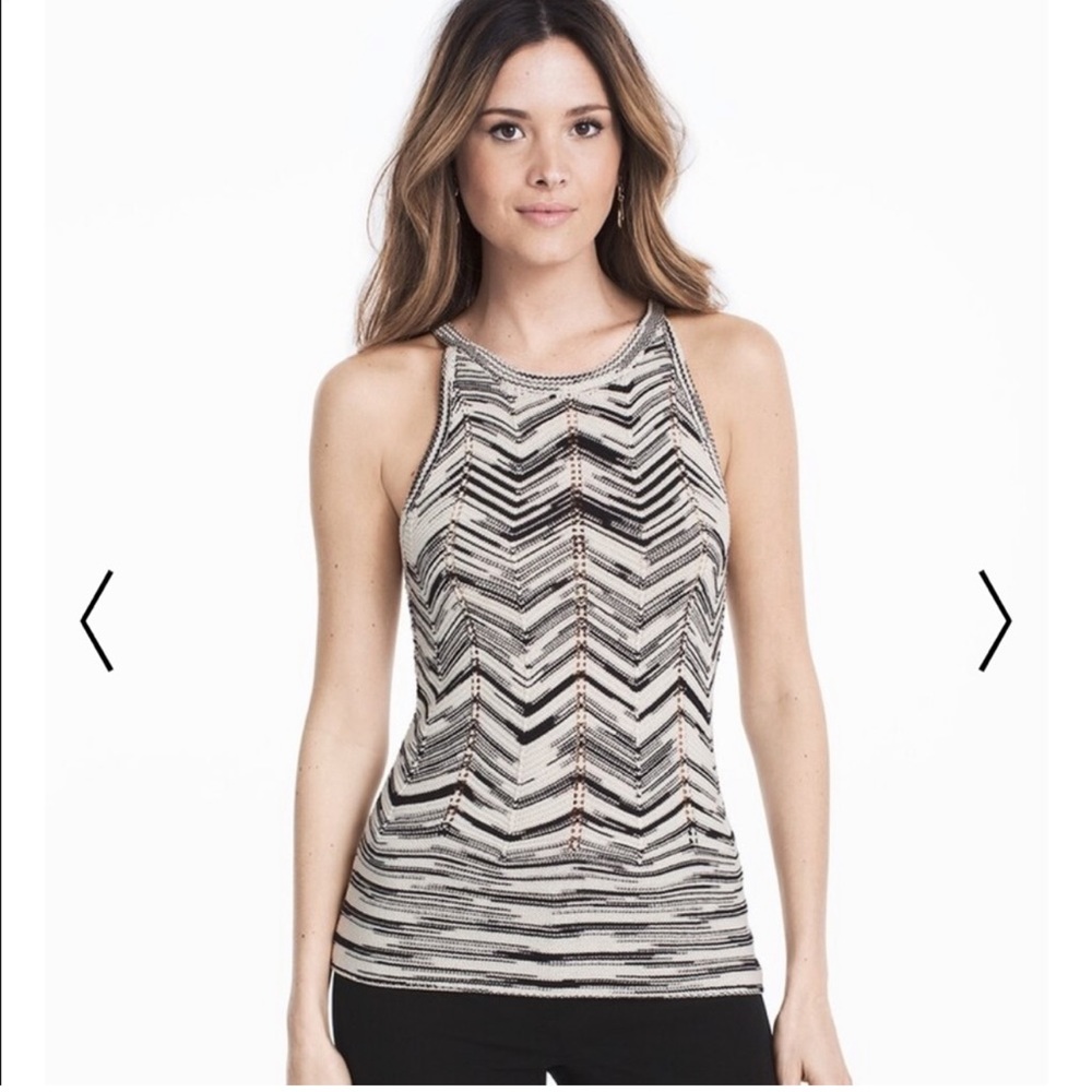 White House Black Market Marled Sleeveless Sweater size M